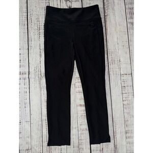 Athleta Arbor Stellar Crop Black Travel Work Pant #210237 Size S Small